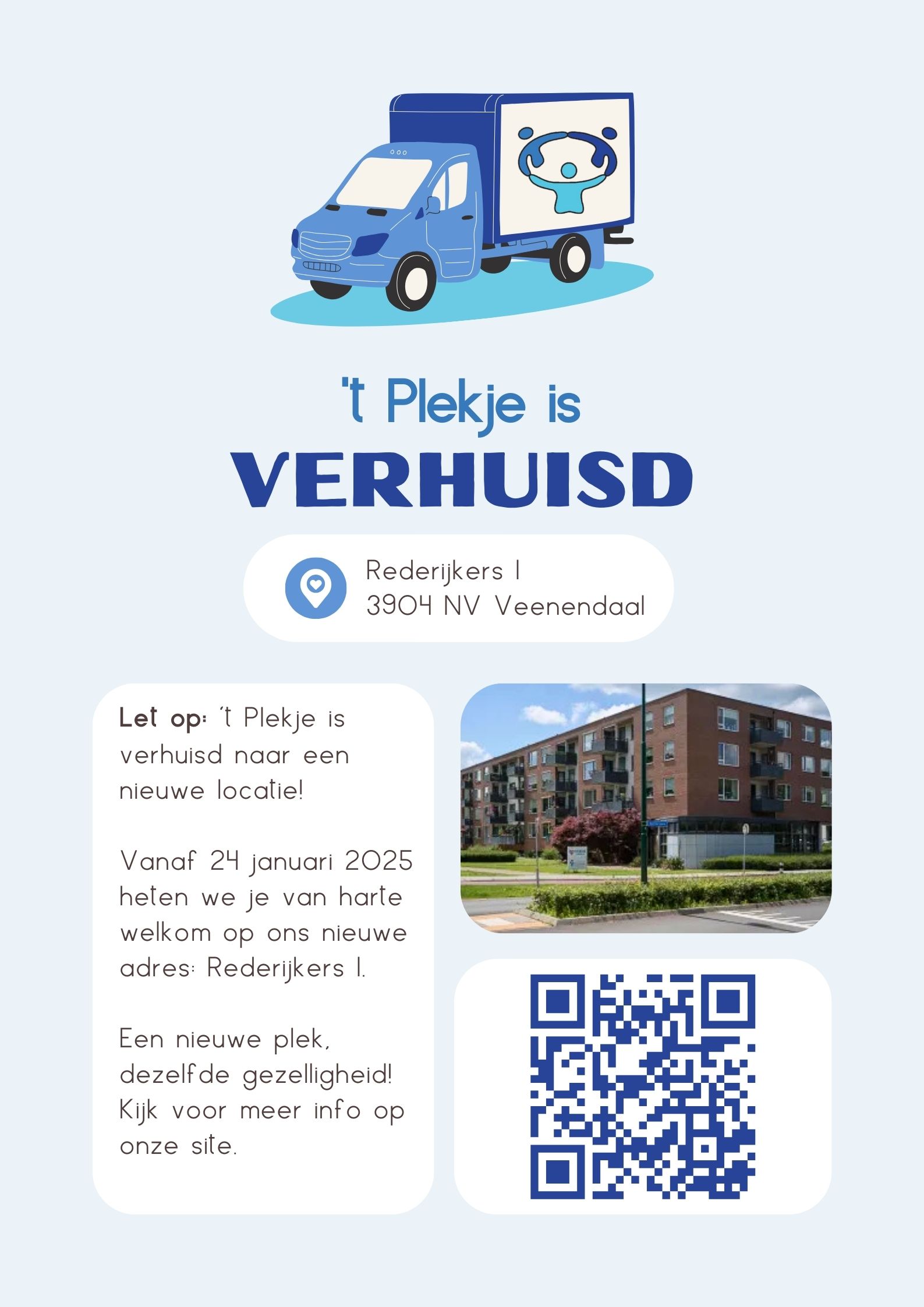 't Plekje is verhuist - poster - 1